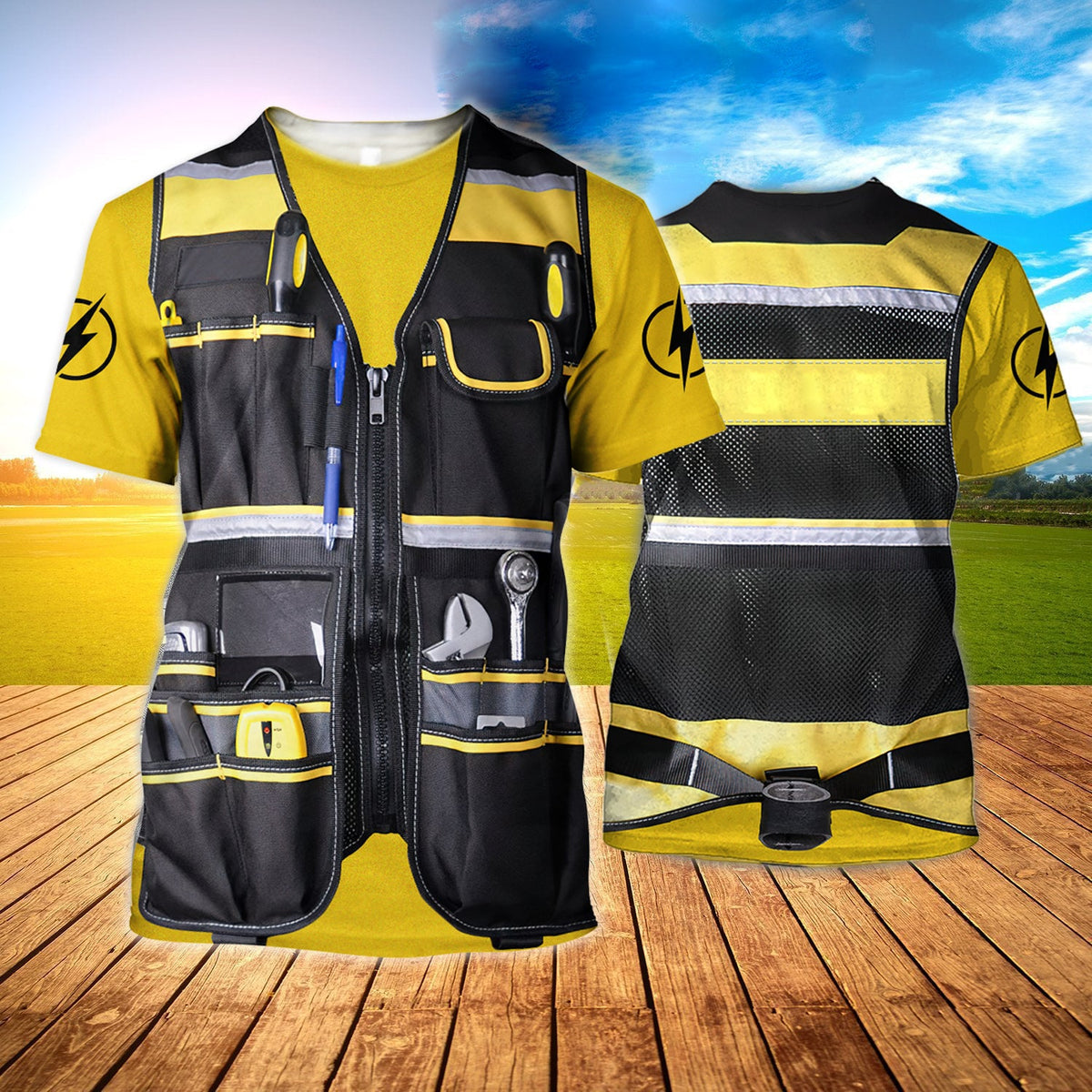 Personalized Electrician 3D All Over Print T-Shirt