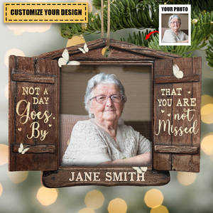Custom Photo You Are Always On My Mind - Memorial Personalized Custom Wooden Ornament - Christmas Gift, Sympathy Gift For Family Members