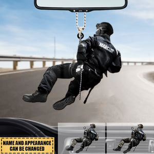 Personalized Police Car Hanging Ornament