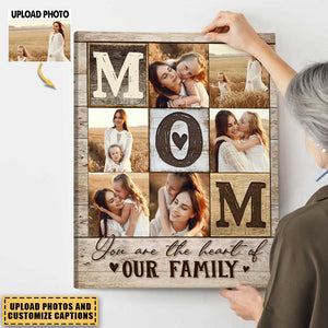 Mom Photo Collage Poster, Personalized Gift For Mom, Christmas Gift Idea