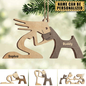 My Beloved Fur Baby - Dog Personalized Custom Ornament - Wood Custom Shaped