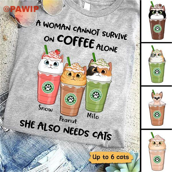 Catpuccino Cat Lover Coffee Personalized Shirt