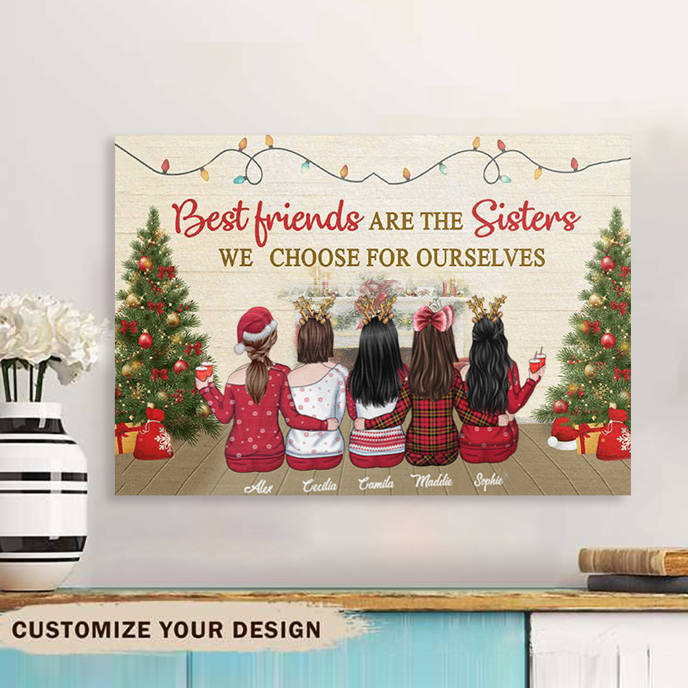 Friendship Is The Greatest Gift - Personalized Custom canvas poster - Gift For Bestie, Best Friend, Sister, Birthday Gift For Bestie And Friend, Christmas Gift