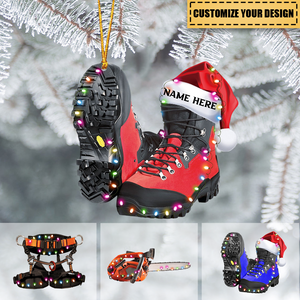Arborist Gear And Equipment - Personalized Christmas Ornament - Gift For Arborists