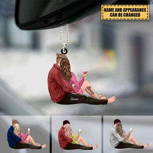 Romantic Couple Personalized Car Hanging Ornament- Gifts For Couple