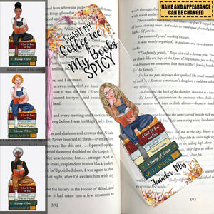 Book Reading Girl-Acrylic Personalized Bookmark
