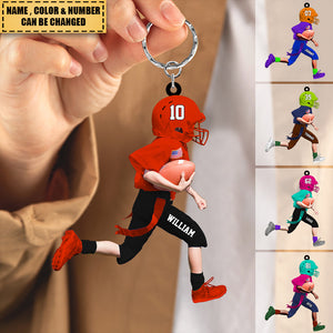 Personalized American Football Kid/Teen/Girl/Boy Acrylic Keychain-Gift For American Football Lovers