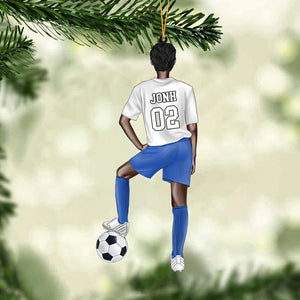 Personalized soccer player Hanging Ornament-Great Gift Idea For Soccer Players&Soccer Lovers