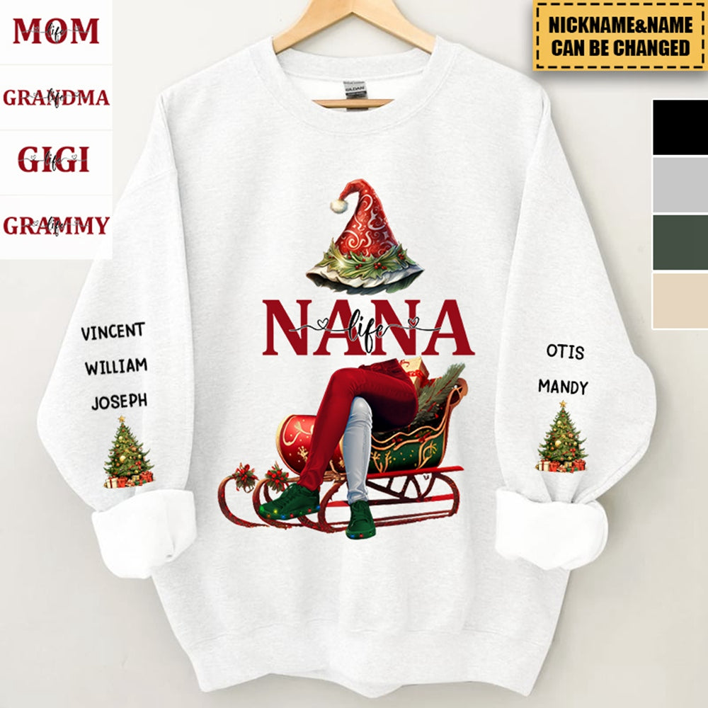 Personalized Christmas Sweatshirt - Gift For Grandma