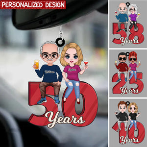 Personalized Anniversary Couple Annoying Each Other And Still Going Strong Car Hanging Ornament