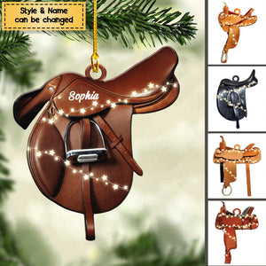 Horse Lovers - Horse Saddle For Riding Horse - Personalized Ornament