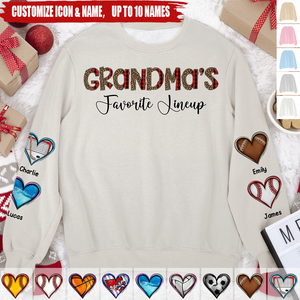 Family Favorite Lineup, Personalized  Sweatshirt, Gifts For Family