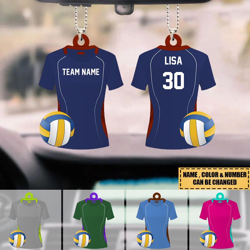 Volleyball Uniform - Personalized Flat Acrylic Ornament - Gift For Volleyball Players