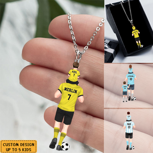 Personalized Soccer Stainless Steel Necklace - Gift For Soccer Lovers