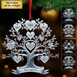 Family Tree Name - Gift For Families, Children, Grandchildren Personalized Acrylic Ornament