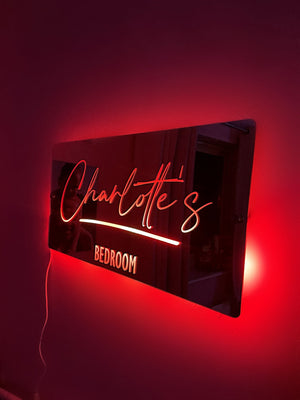 Personalised Name Mirror - Light Up Mirror