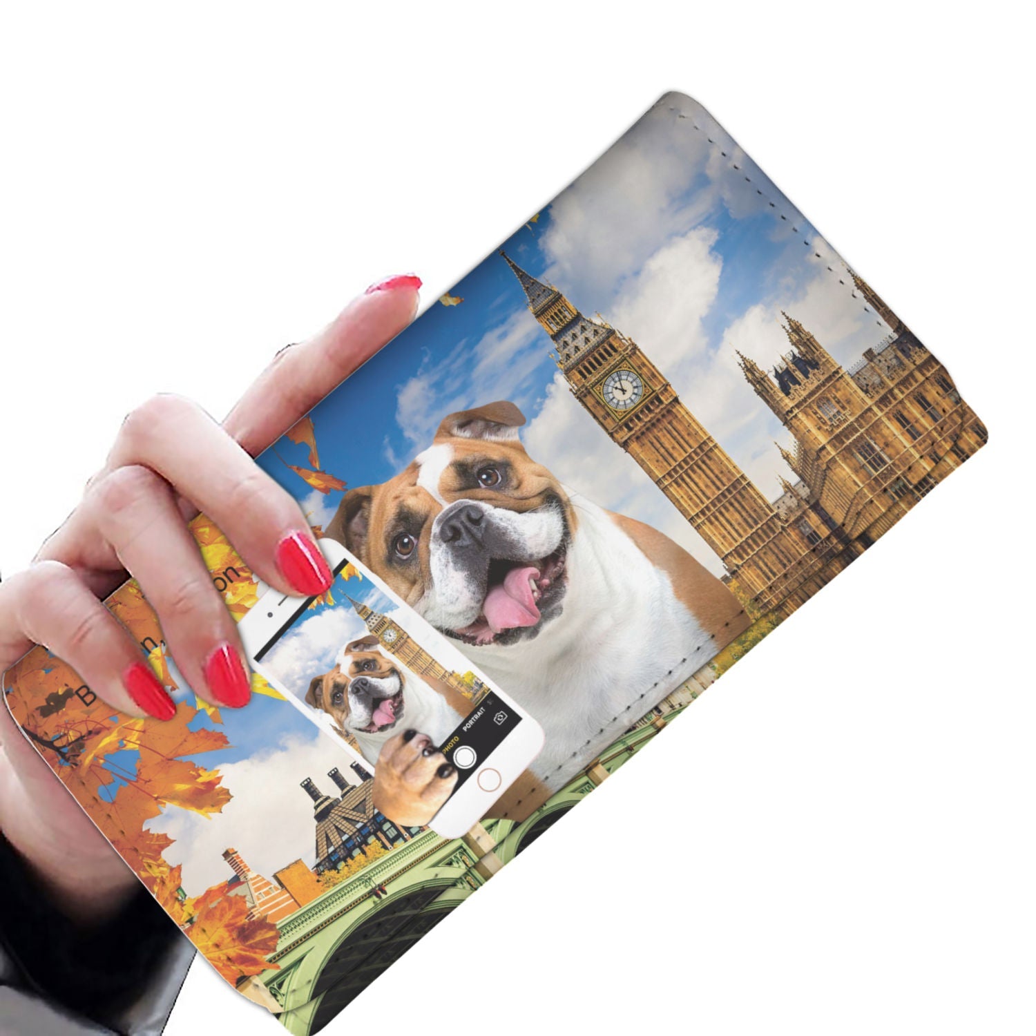 Explore The World With Your English Bulldog - Women Wallet V1