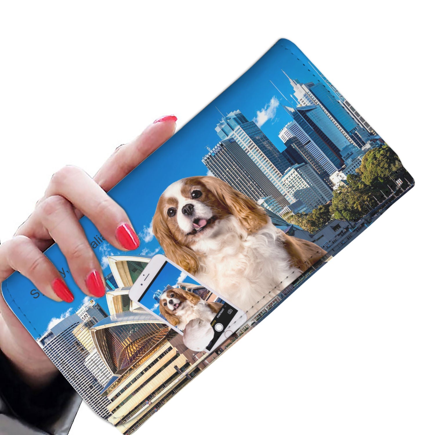 Explore The World With Your Cavalier King Charles Spaniel - Women Wallet V1