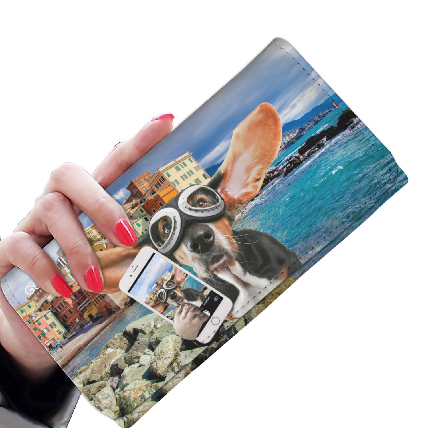 Explore The World With Your Basset Hound  - Women Wallet V1