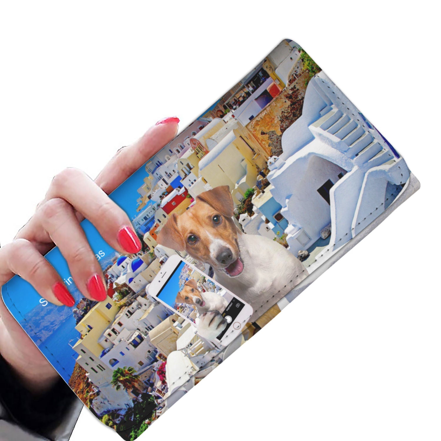 Explore The World With Your Jack Russell Terrier  - Women Wallet V1