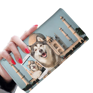 Explore The World With Your Alaskan Malamute - Women Wallet V3