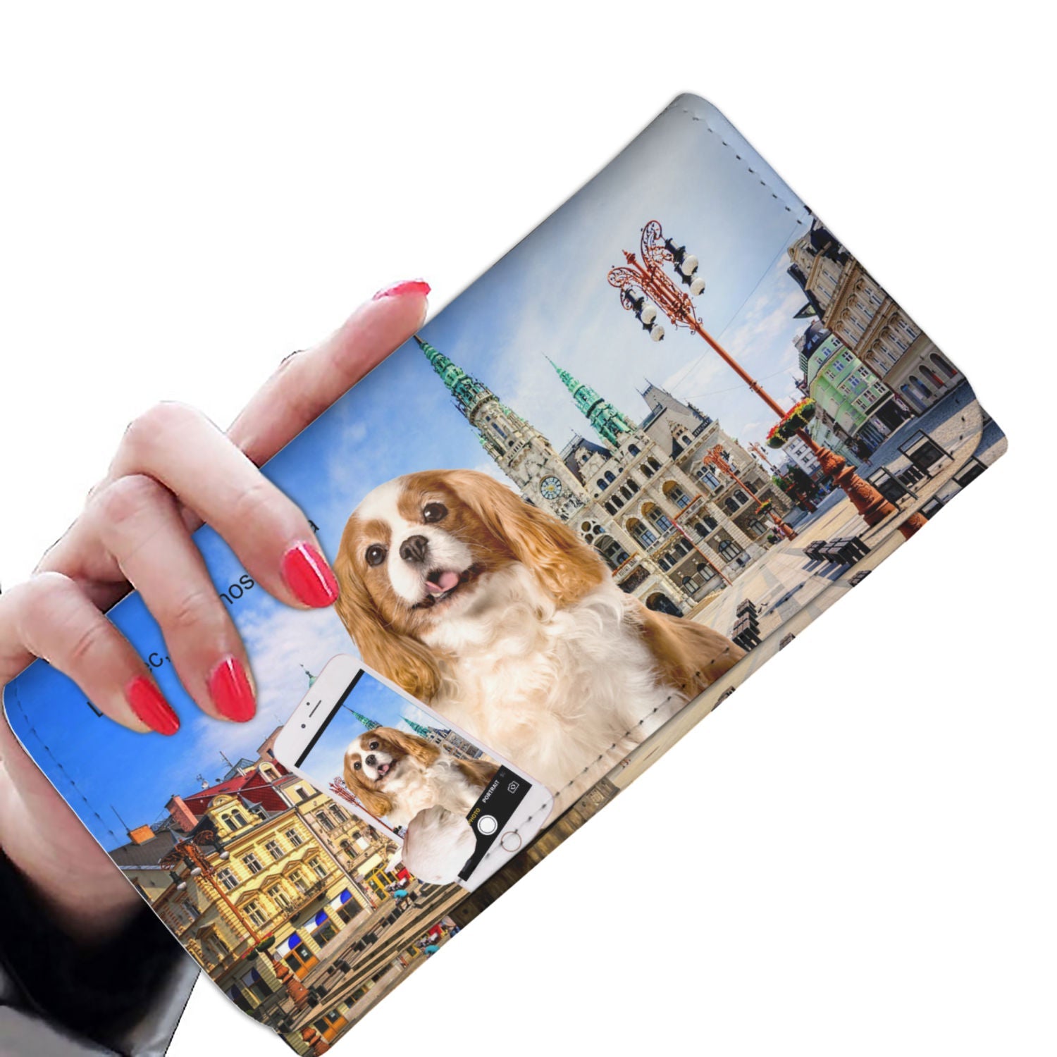 Explore The World With Your Cavalier King Charles Spaniel - Women Wallet V3