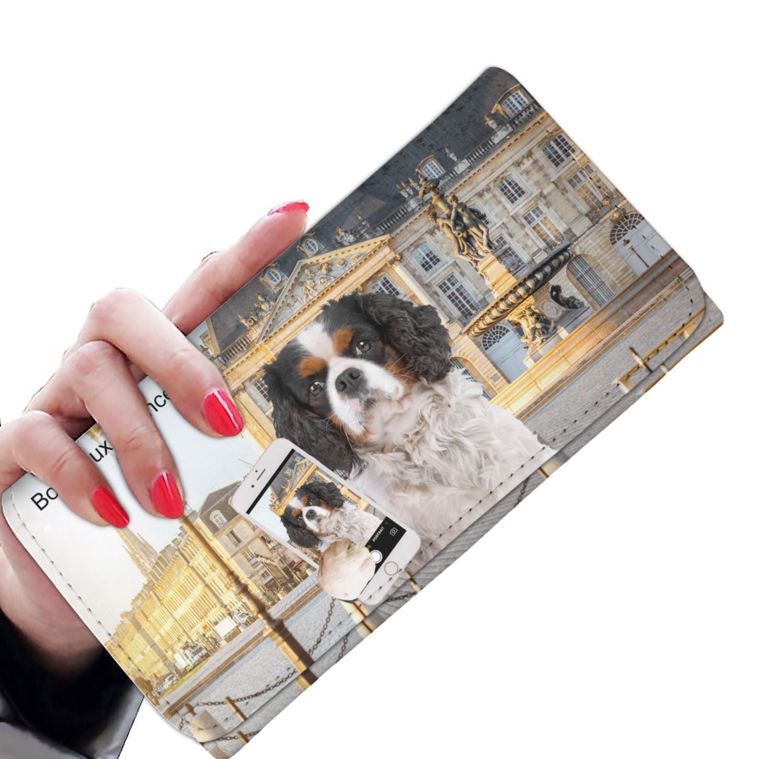 Explore The World With Your Cavalier King Charles Spaniel - Women Wallet V6