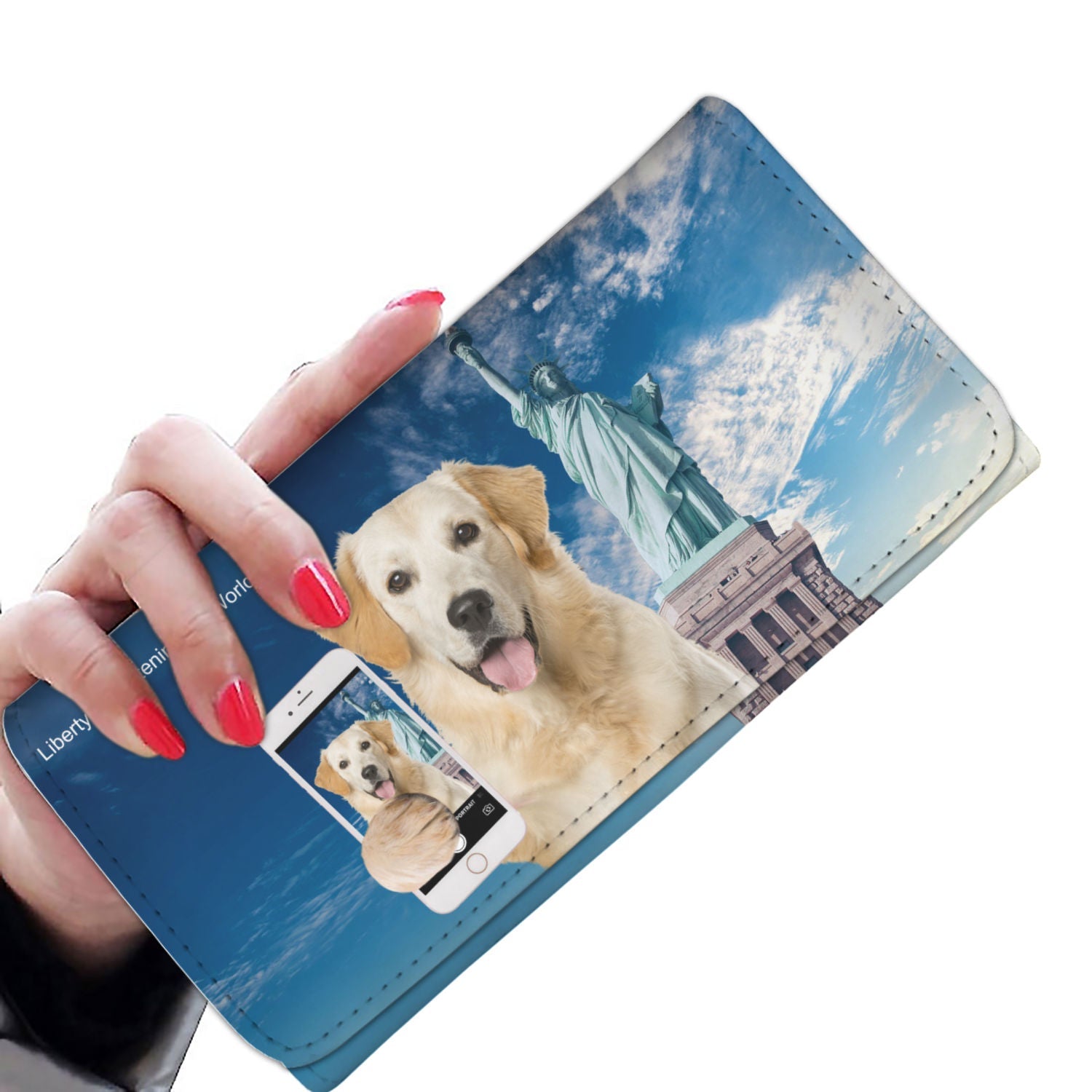 Explore The World With Your English Golden Retriever - Women Wallet V5