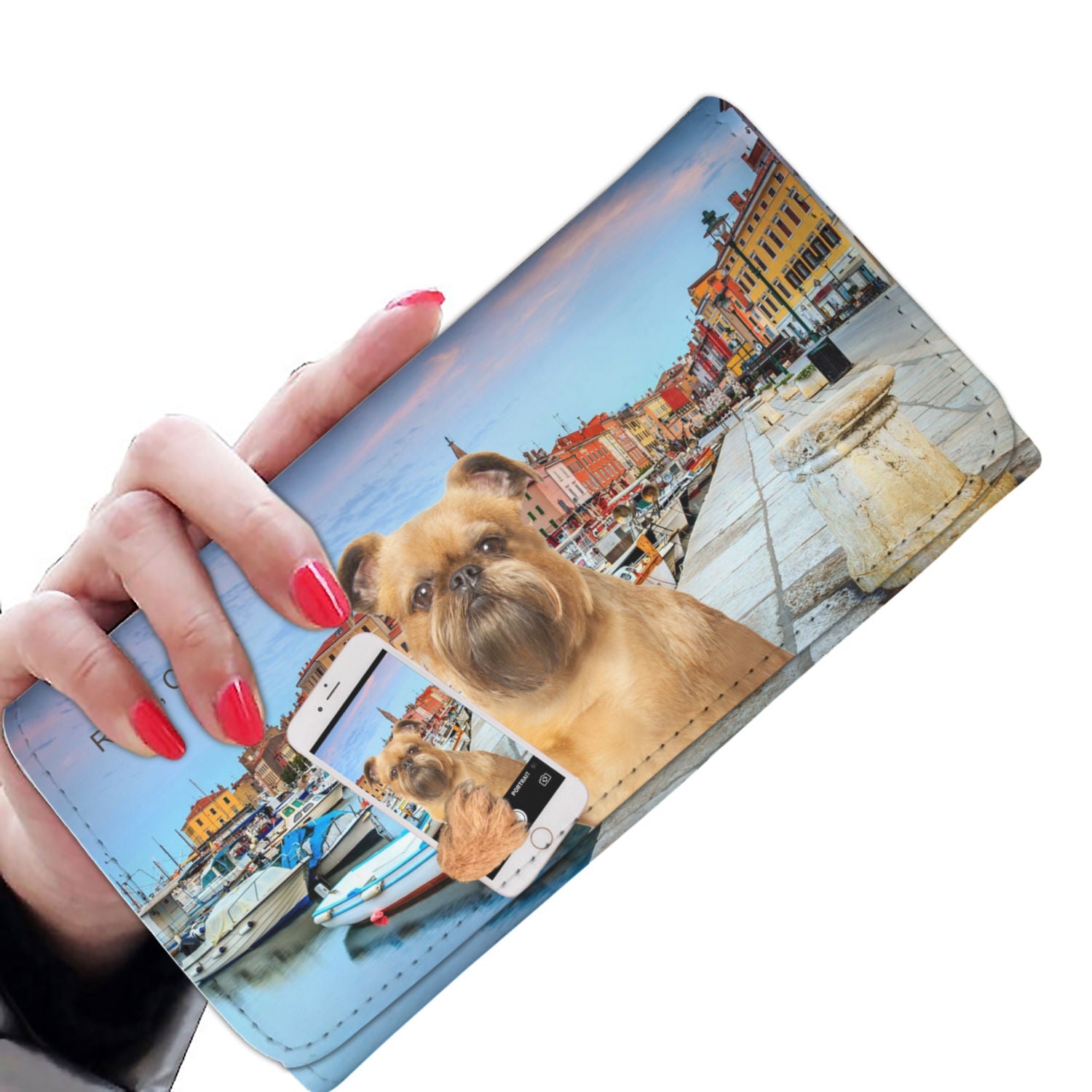 Explore The World With Your English Griffon Bruxellois - Women Wallet V3
