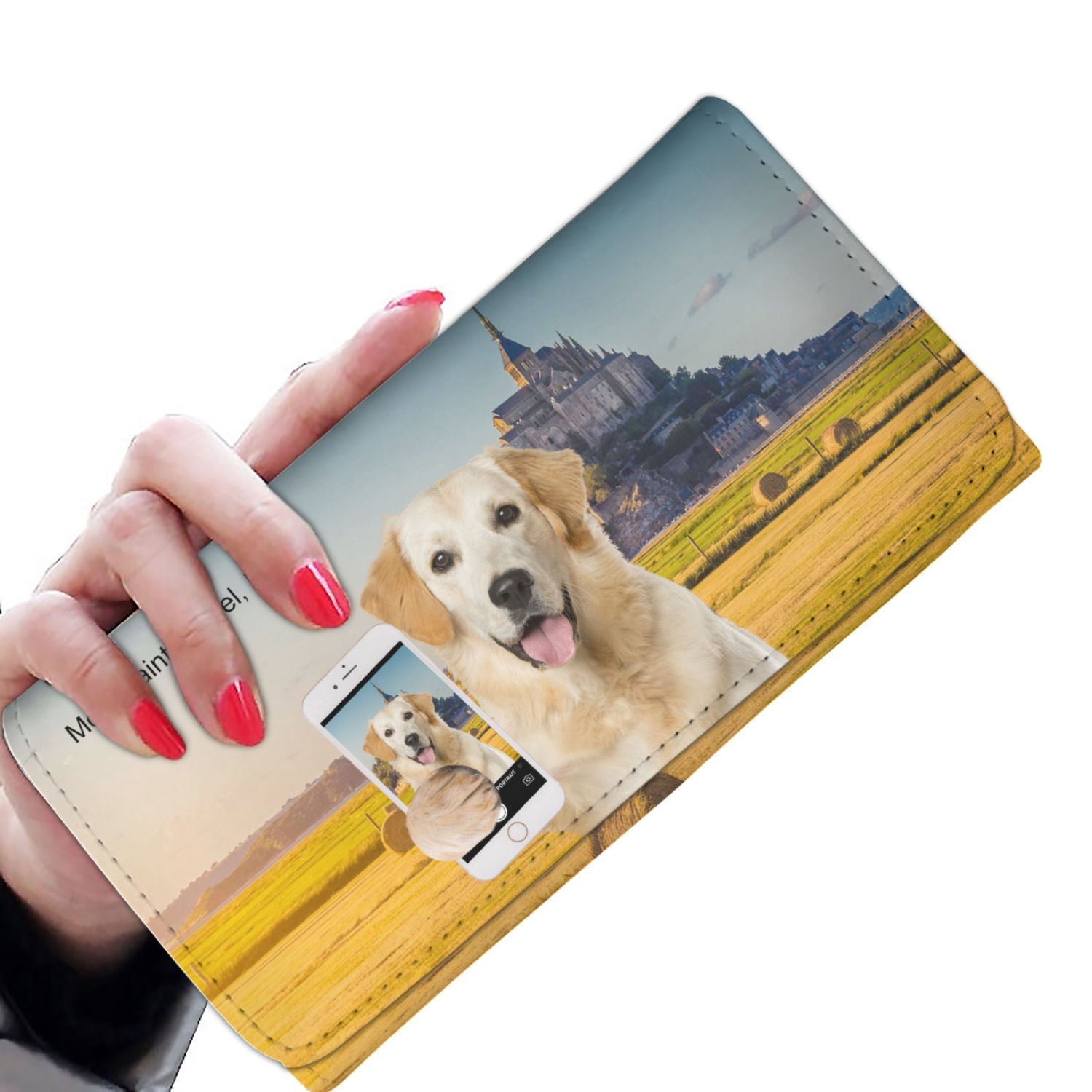 Explore The World With Your English Golden Retriever - Women Wallet V6