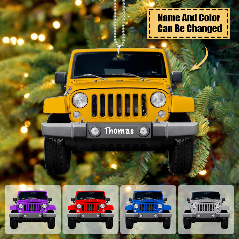 Custom Personalized Wrangler Off-Road car Ornament - Best Gift For Jp Lover