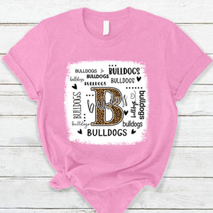 Bulldogs Leopard Teacher T-Shirt