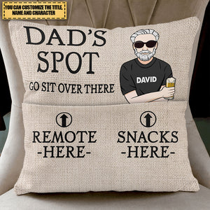 Dad's Spot - Personalized Pocket Pillow-Birthday Gift Idea