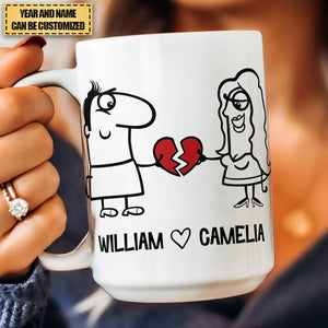 Congratulations On Not Killing Each Other Wedded Bliss - Personalized Mug