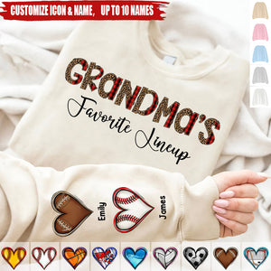 Family Favorite Lineup, Personalized  Sweatshirt, Gifts For Family