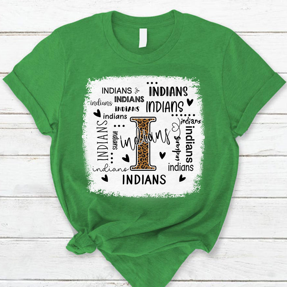 Indians Leopard Teacher T-Shirt