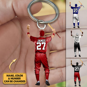 2022 New Release Personalized Baseball Player Keychain