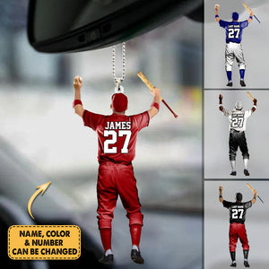 2023 New Release Personalized Baseball Player Car Hanging Ornament