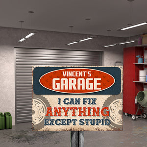 I Can Fix Anything - Auto Mechanic Garage Gift For Dad And Grandpa - Personalized Custom Classic Metal Signs