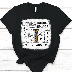 Indians Leopard Teacher T-Shirt