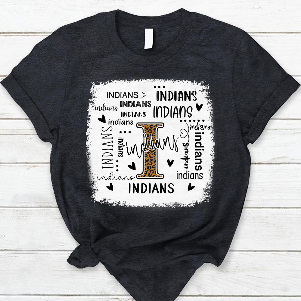Indians Leopard Teacher T-Shirt