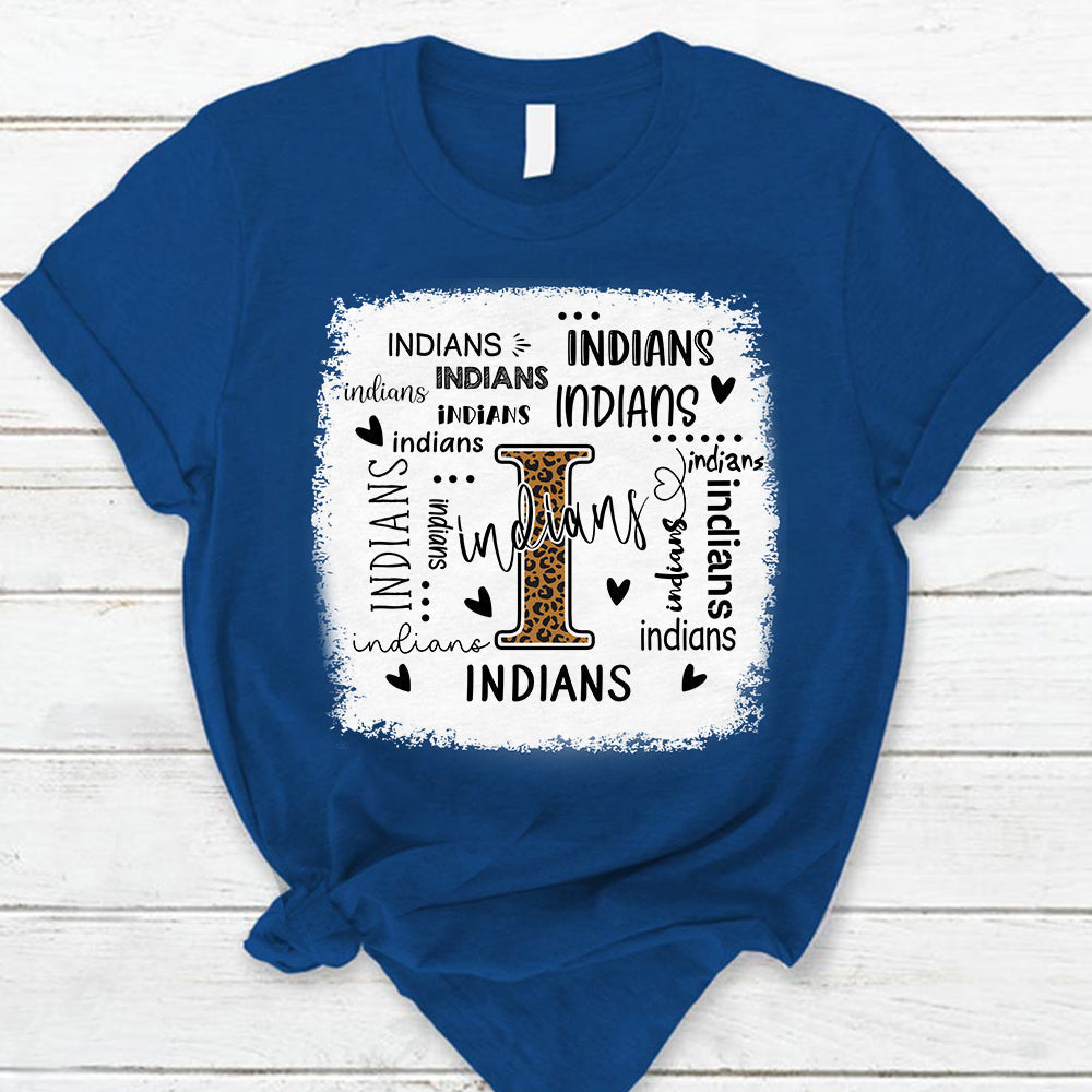 Indians Leopard Teacher T-Shirt