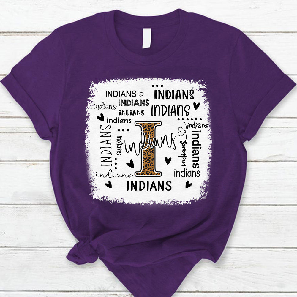 Indians Leopard Teacher T-Shirt