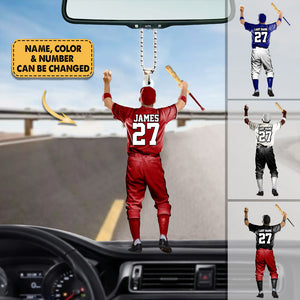 2023 New Release Personalized Baseball Player Car Hanging Ornament