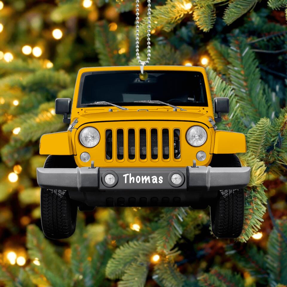 Custom Personalized Wrangler Off-Road car Ornament - Best Gift For Jp Lover
