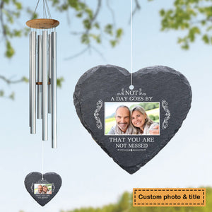 Not A Day Goes By That You Are Not Missed - Personalized Memorial Wind Chime