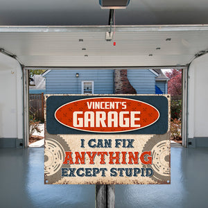 I Can Fix Anything - Auto Mechanic Garage Gift For Dad And Grandpa - Personalized Custom Classic Metal Signs