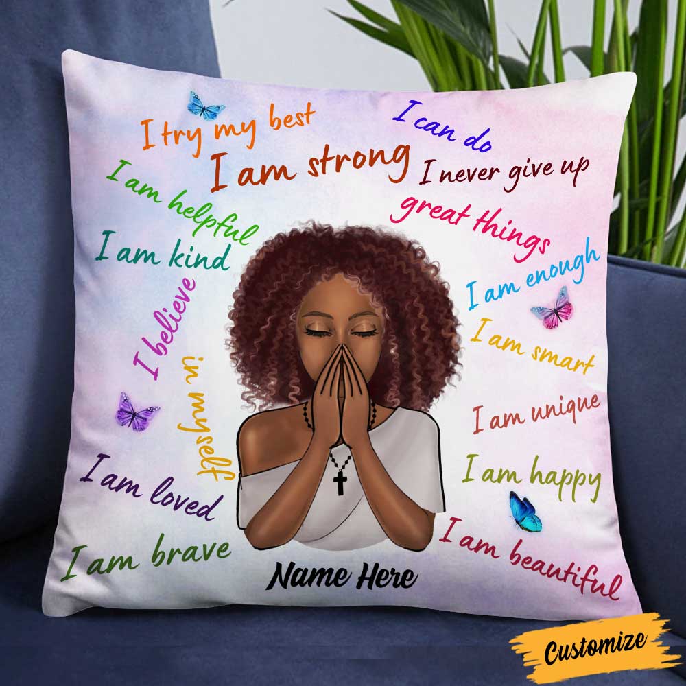 Personalized I Am BWA Pillow OB289 30O58
