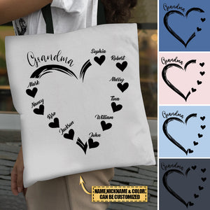 Grandma/Gigi/Nana... and Grandkids, Best Gifts For Mother's Day Tote Bag-Originals From PODSSK