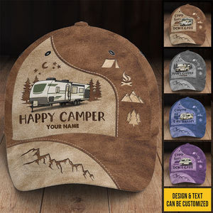 Camp Hair Don't Care - Camping Personalized Custom Hat, All Over Print Classic Cap - Gift For Camping Lovers
